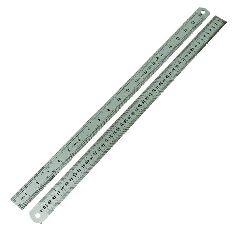 Regla Taller Mecanico Acero Metrico Y Pulgadas 50cm Mechanics Ruler 20 in.