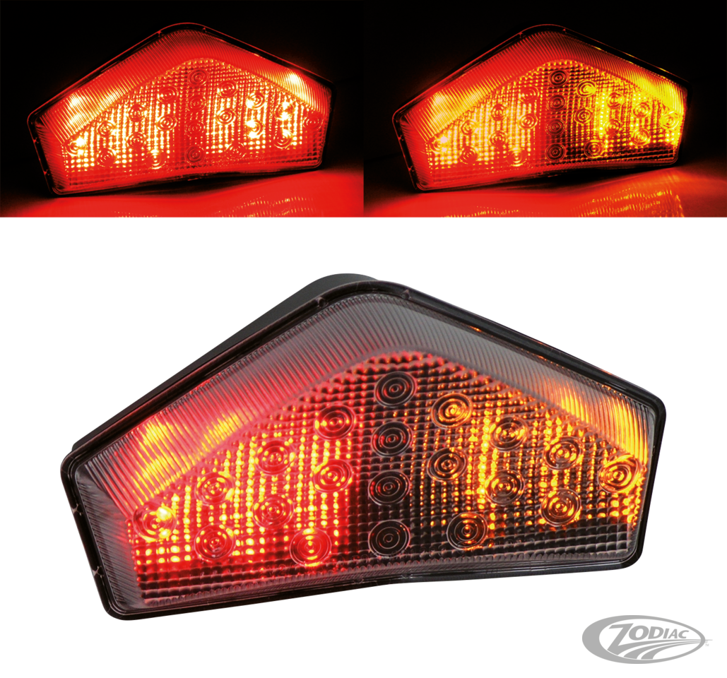 GZP Sprint LED taillight w/turnsign.clea For Harley-Davidson