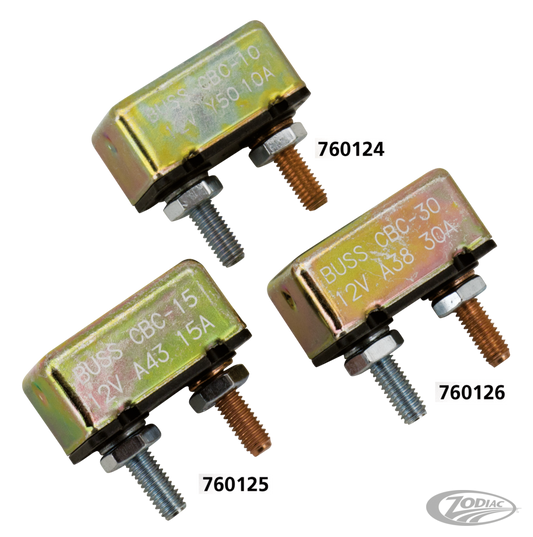 Universal 10-AMP Circuit Breaker 10-32 S For Harley-Davidson