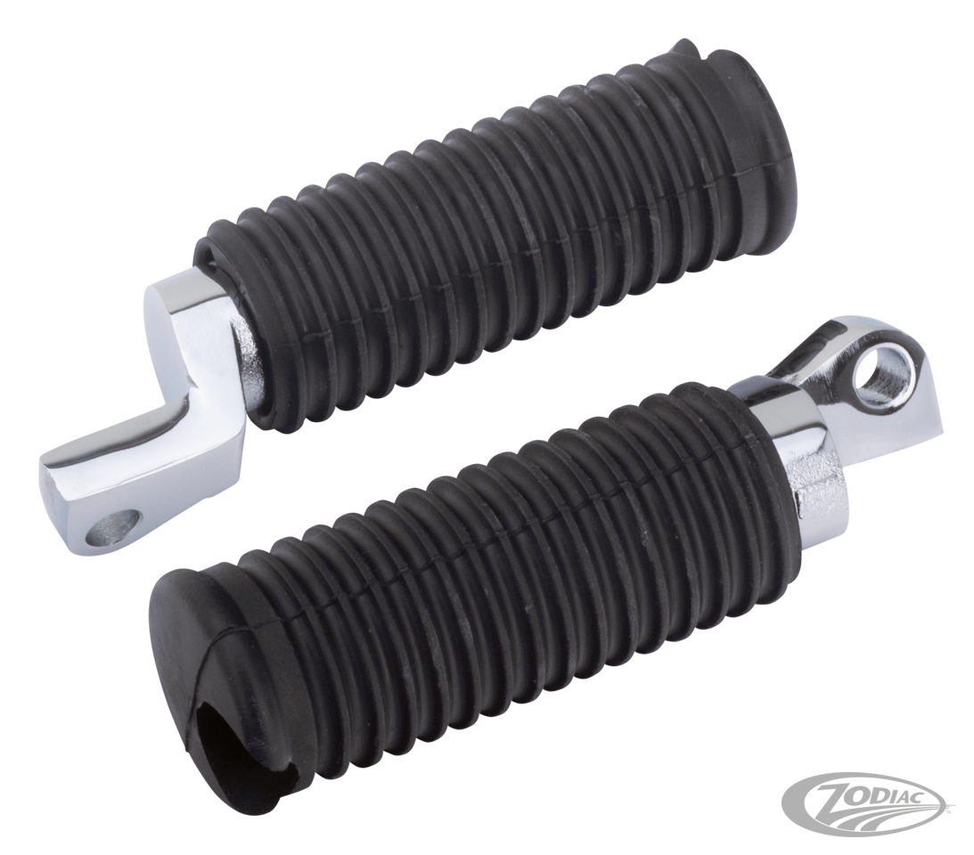 GZP Chr steel drop style rider foot pegs For Harley-Davidson