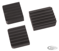 3Pc Clutch and brake pedal pad set Beck For Harley-Davidson