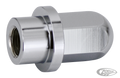 Chrome wheel axle nut f/side mount plate For Harley-Davidson
