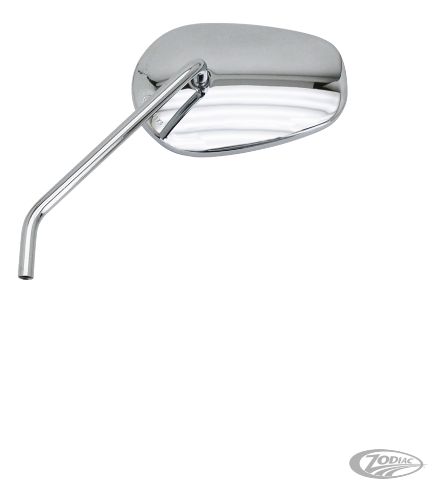 GZP Chrome Sidewinder mirror set round s For Harley-Davidson