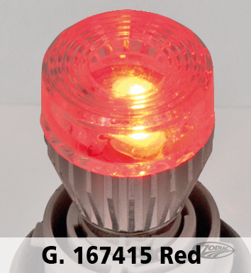 GZP SINGLE CPR-1 LED BULB RED BA15S For Harley-Davidson