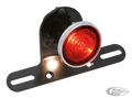 GZP Classic 2" black round taillight w/l For Harley-Davidson