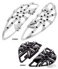 10-GAUGE DRIVER FLOORBOARDS CHROME For Harley-Davidson