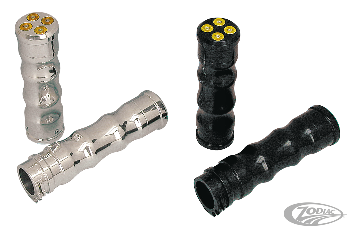 RBS 38 Special style grips Polished For Harley-Davidson