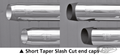 Tapered ENDCAPS FOR 80mm MUFFLER Chr For Harley-Davidson