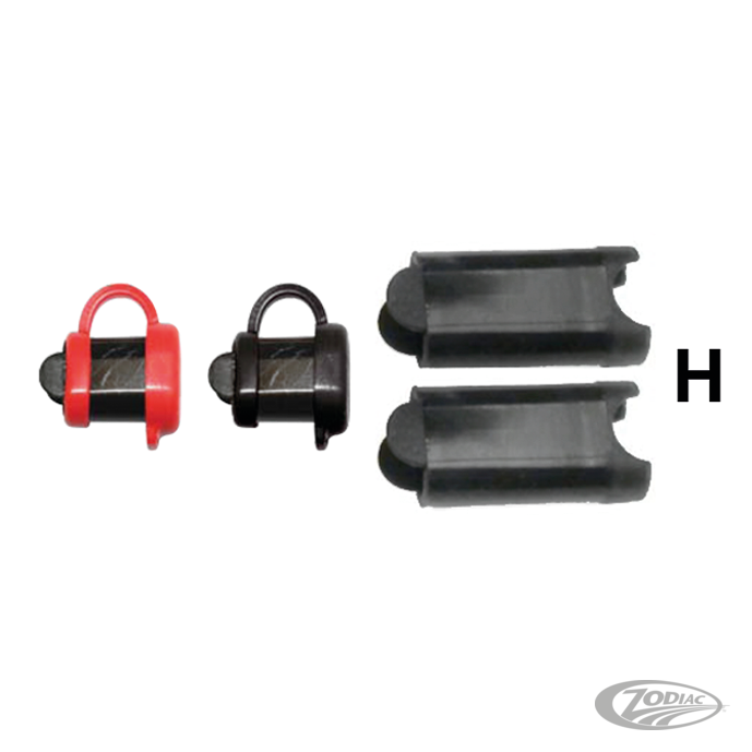 Optimate repl caps & seals for SAE conn. For Harley-Davidson