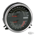 GZP Black Speedo/Tacho kit KMH For Harley-Davidson
