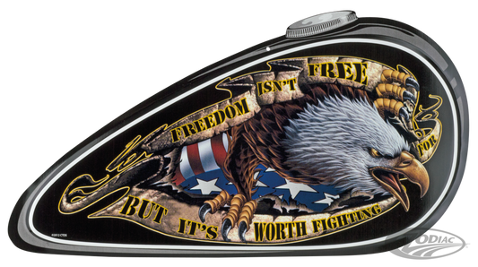 LT Gastank sign freedom isn't  18"x9.5" For Harley-Davidson