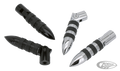 GZP Chrome Magnum pegs w/mounts 1/2"UNC For Harley-Davidson