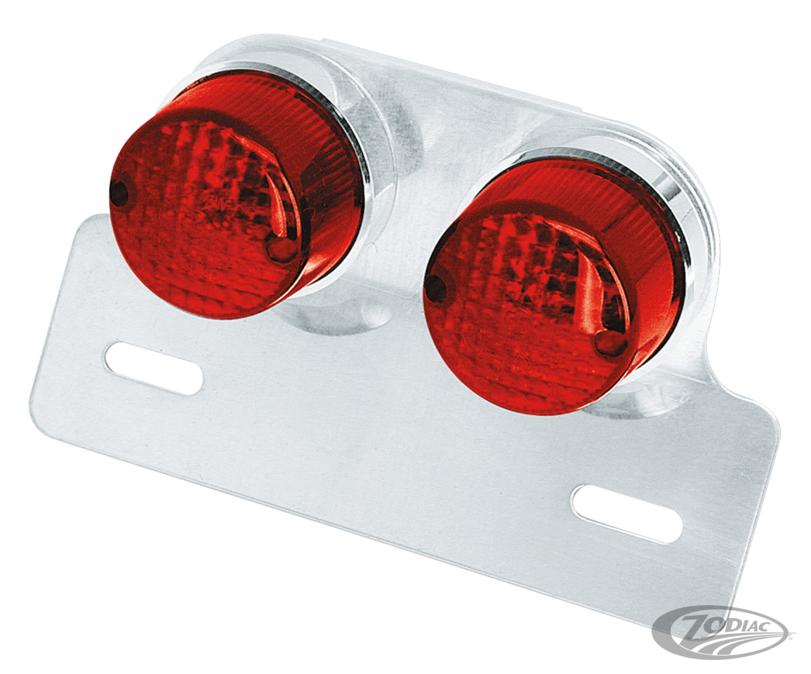 GZP Dual Custom taillight w/brkt E-ap For Harley-Davidson