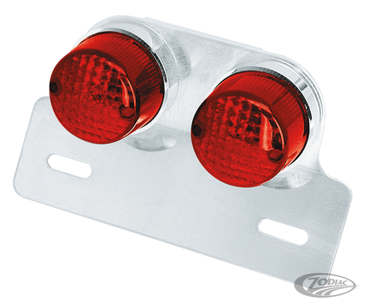 GZP Dual Custom taillight w/brkt E-ap For Harley-Davidson