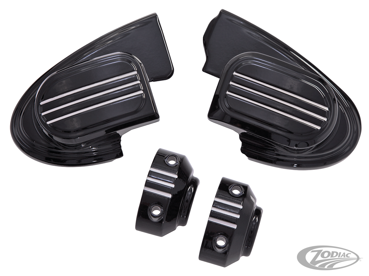 M/CLNDR CVRS BLK W/O MIRROR FLHX14-UP For Harley-Davidson