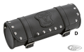 Texas Leather roll bag 3.2L, studded For Harley-Davidson