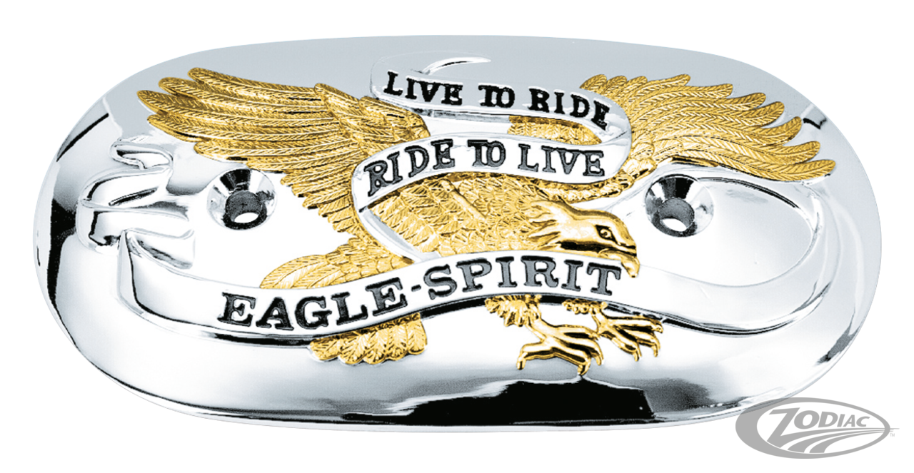 GZP Airclnr insert Eagle Spirit GO/CH For Harley-Davidson