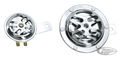 GZP Chrome 2.5" Horn X style For Harley-Davidson