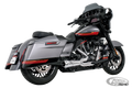 US OUTLAW LOW 2-1 CH/CH FLH/T17-UP For Harley-Davidson