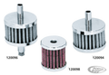 GZP Chr crankcase breather fits 3/8" hos For Harley-Davidson