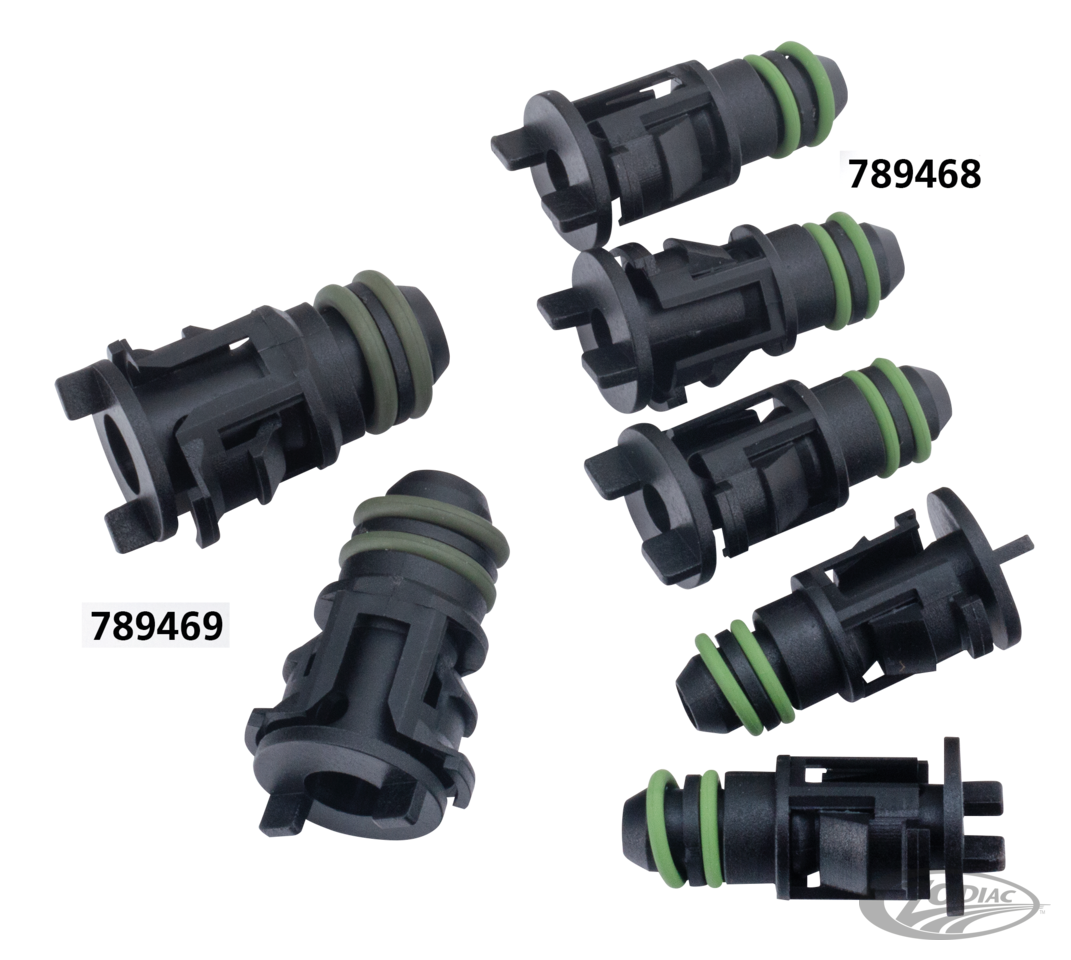 Hose retainer oil line F*ST00-17, set/5 For Harley-Davidson