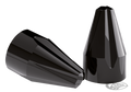 5/16" Fluted Spike Bolt Caps (6PCK)Black For Harley-Davidson