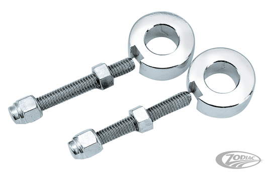 GZP Chrome Rear Axle adjuster kit F*ST86 For Harley-Davidson