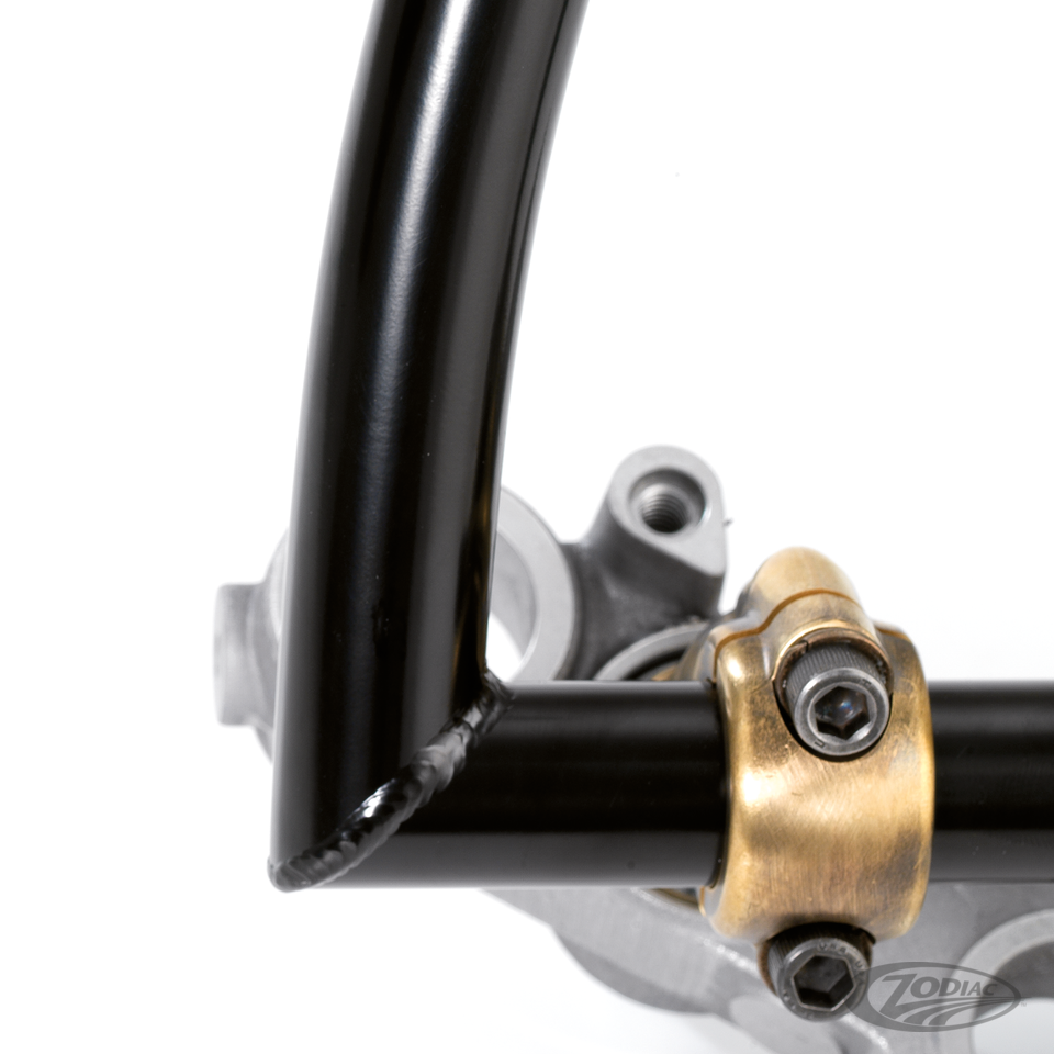 K-Tech Deluxe risers raw brass For Harley-Davidson