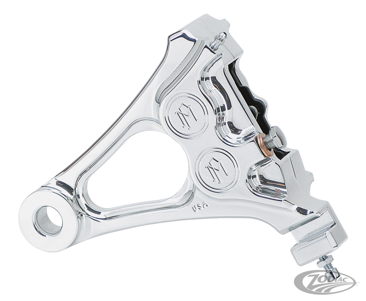 PM 125x4R F*ST06-up 1-pce RR brake Chrom For Harley-Davidson