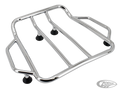 GZP Black contoured luggage rack For Harley-Davidson