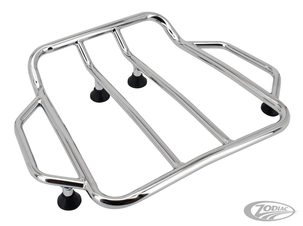 GZP Black contoured luggage rack For Harley-Davidson
