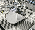GZP Chrome Alum.Teardrop FXR coilmount/c For Harley-Davidson