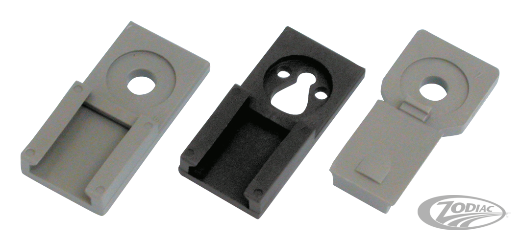 Black mounting bracket 2-3-4-6-12 pole r For Harley-Davidson