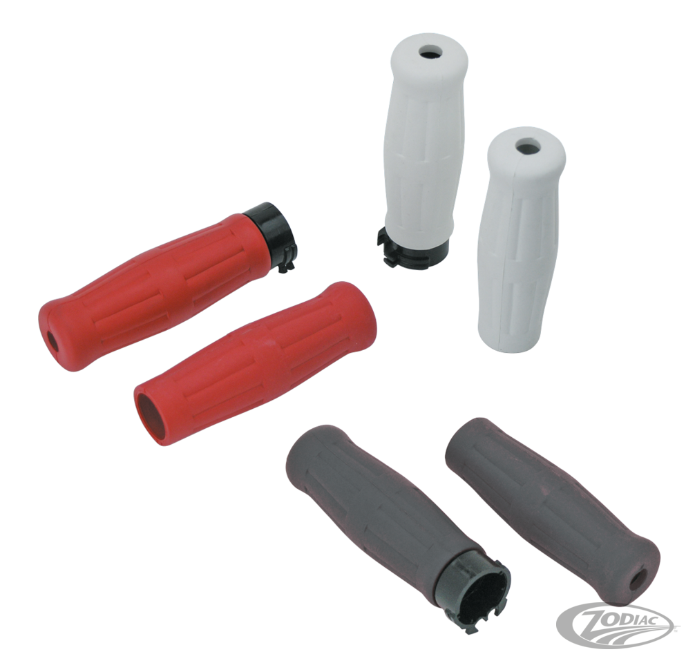GZP Black Vintage soft grips For Harley-Davidson