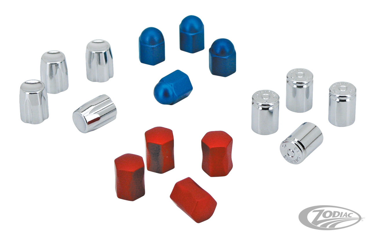 4Pck Recessed Design Valve Stem Cap Chr For Harley-Davidson