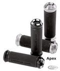PM Apex cable grips Chrome For Harley-Davidson
