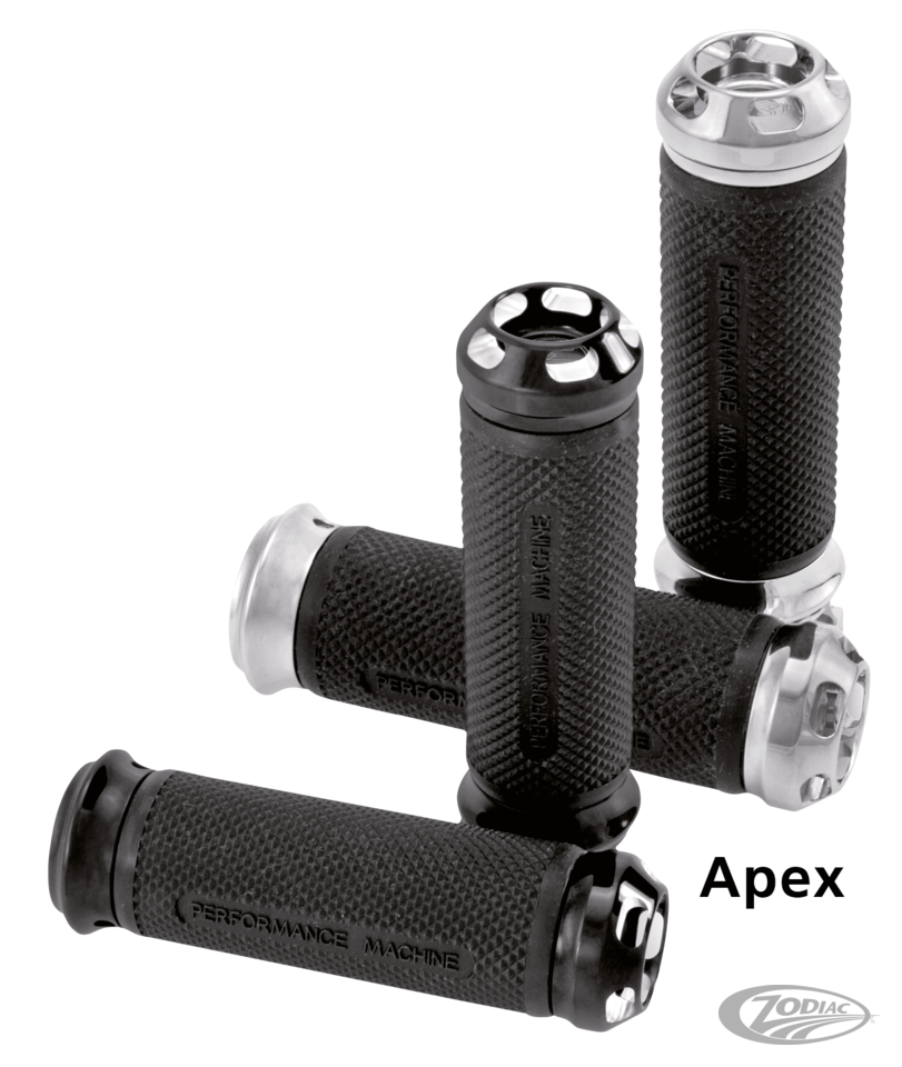 PM Apex cable grips Chrome For Harley-Davidson