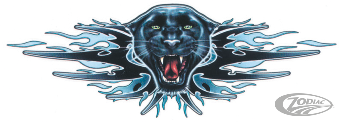 Panther Attack decal 2 5/8"x7.5" For Harley-Davidson