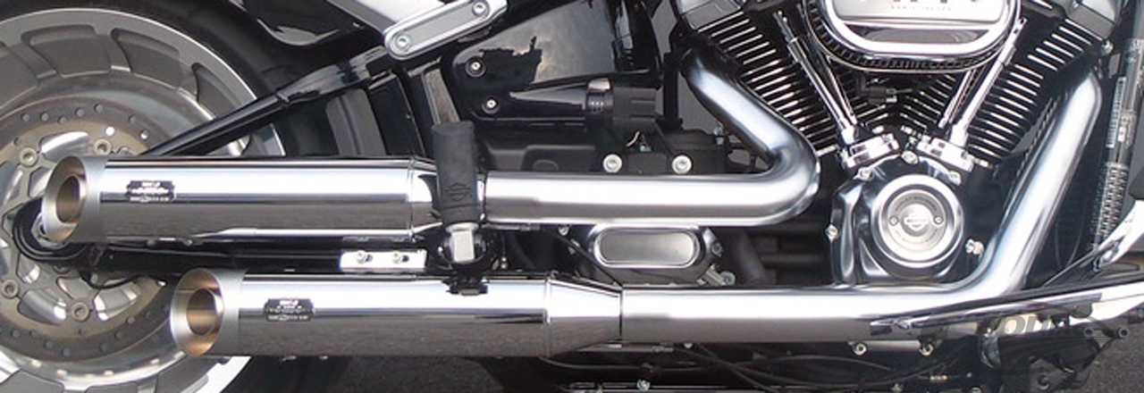 MCJ CHR Royal 2-2 mufflers Softail18-20 For Harley-Davidson