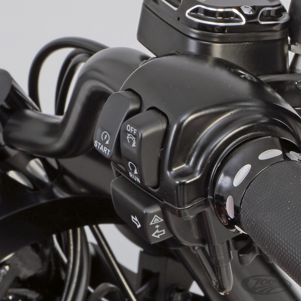 GZP Blck LED switchkit Softail+Dyna 07up For Harley-Davidson