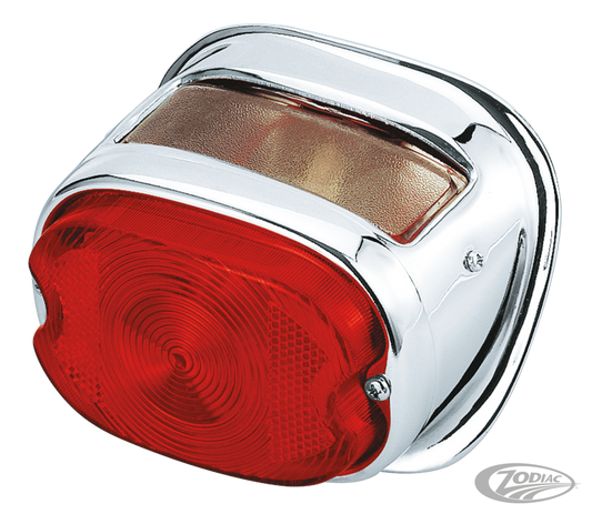 GZP Taillight H-D style 55-72 chrome For Harley-Davidson