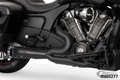TURNOUT 2-1 W/STRGHT BK/SCLPTD CHLNGR20 For Harley-Davidson