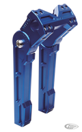 Adjustable 10" riser set Blue For Harley-Davidson