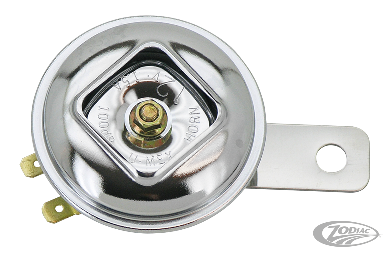 GZP Chrome RS mini horn 2.5" dia 102DB/4 For Harley-Davidson