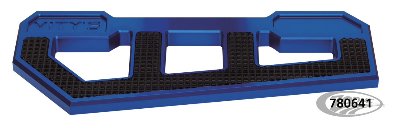 RACING FLOORBOARDS BLUE W/ DIAMOND BLACK For Harley-Davidson