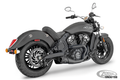 US OUTLAW LOW 2-1 PITCH BLK SCOUT14-UP For Harley-Davidson