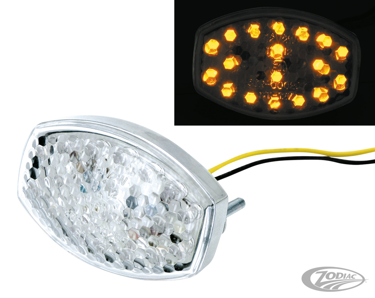 GZP Universal marker light E-appr amber For Harley-Davidson