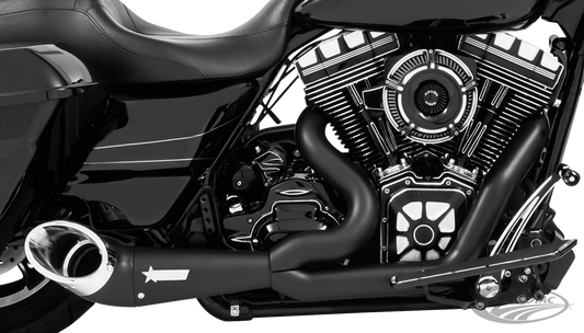 Freedom 2in1 turnout FLH/T95-16 Blk/Chr For Harley-Davidson