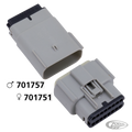 Molex 07Up 16-Position Male Gray OEM7249 For Harley-Davidson