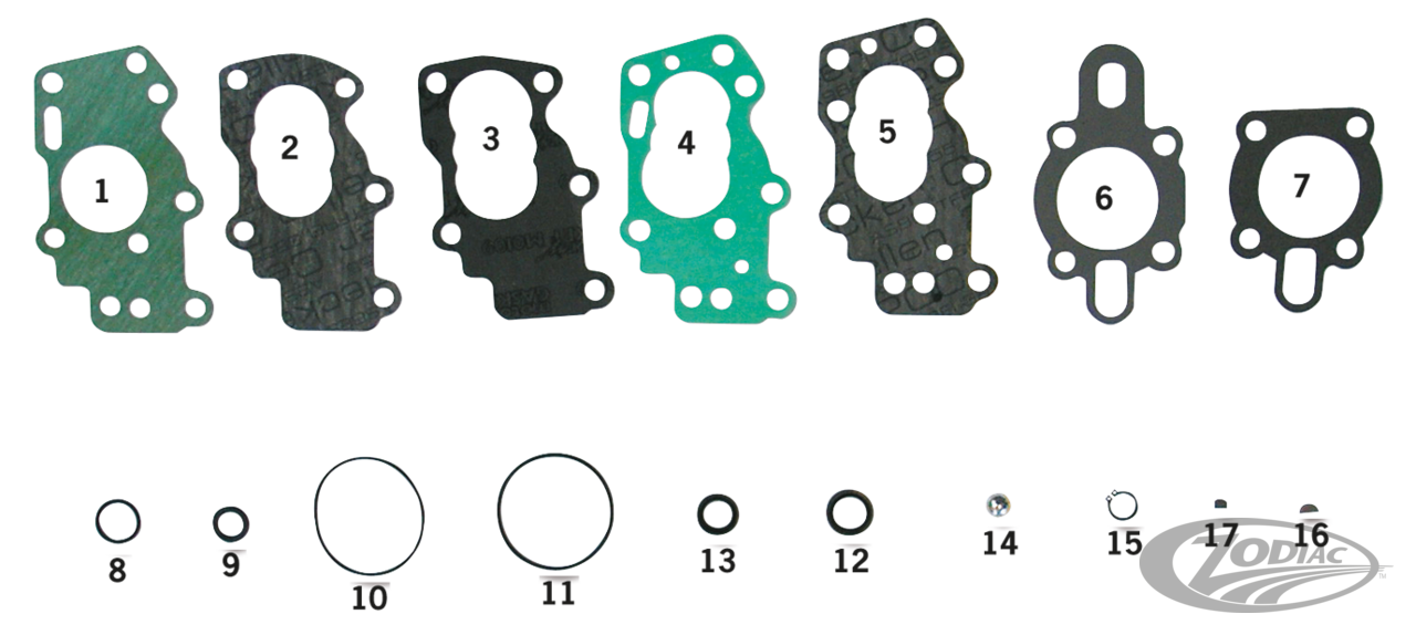 Oil pump gasket kit XL54-62, XL72-76 For Harley-Davidson